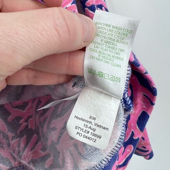 Lilly Pulitzer Women's Popover Coral Reef Skipper Jacket Zip Pink Blue‎ Size XXS - Picture 6 of 11